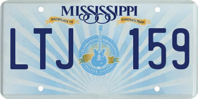 MS license plate LTJ159
