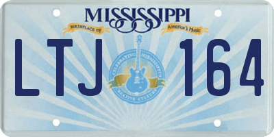 MS license plate LTJ164