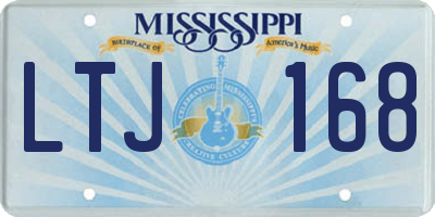 MS license plate LTJ168