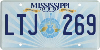 MS license plate LTJ269