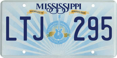 MS license plate LTJ295
