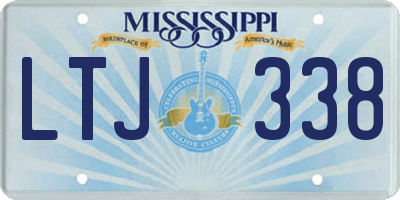MS license plate LTJ338