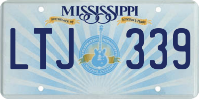 MS license plate LTJ339