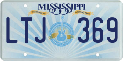 MS license plate LTJ369