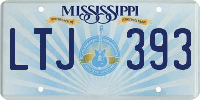 MS license plate LTJ393