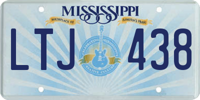 MS license plate LTJ438