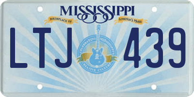 MS license plate LTJ439