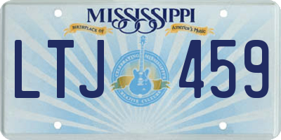 MS license plate LTJ459
