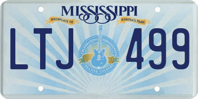 MS license plate LTJ499