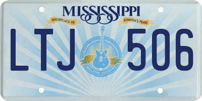 MS license plate LTJ506