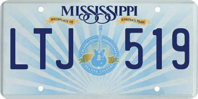 MS license plate LTJ519