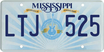 MS license plate LTJ525