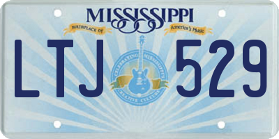 MS license plate LTJ529