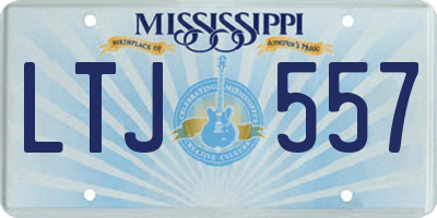 MS license plate LTJ557