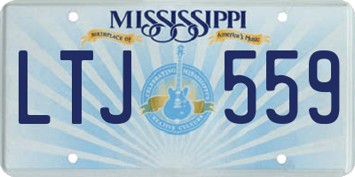 MS license plate LTJ559