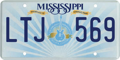 MS license plate LTJ569