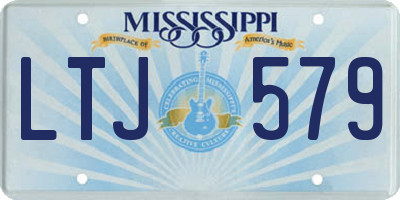 MS license plate LTJ579