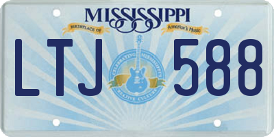 MS license plate LTJ588