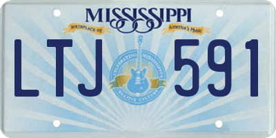 MS license plate LTJ591