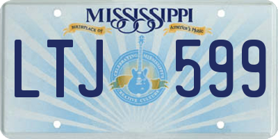 MS license plate LTJ599