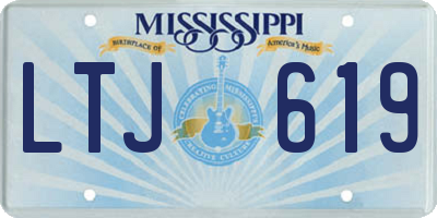 MS license plate LTJ619