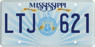 MS license plate LTJ621