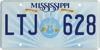 MS license plate LTJ628