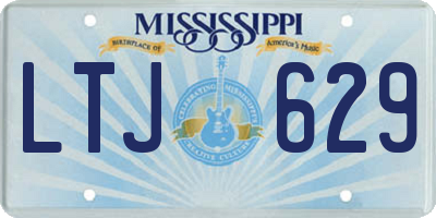 MS license plate LTJ629