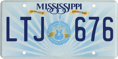 MS license plate LTJ676