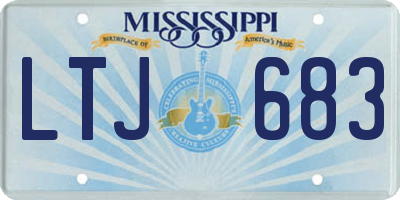 MS license plate LTJ683