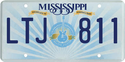 MS license plate LTJ811