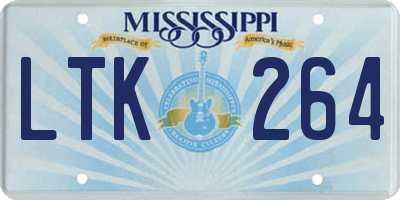 MS license plate LTK264