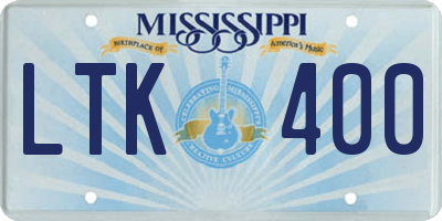 MS license plate LTK400