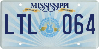 MS license plate LTL064