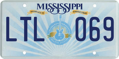 MS license plate LTL069