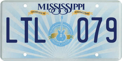 MS license plate LTL079