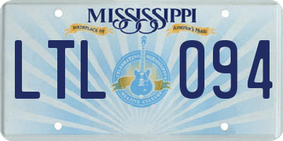 MS license plate LTL094