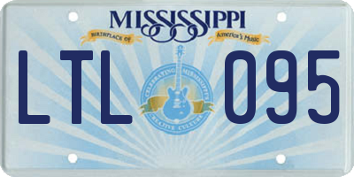 MS license plate LTL095