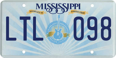 MS license plate LTL098