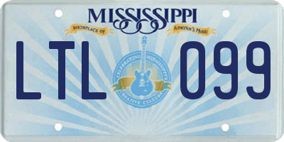 MS license plate LTL099