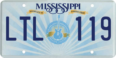 MS license plate LTL119