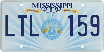 MS license plate LTL159