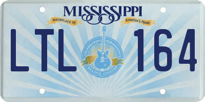 MS license plate LTL164