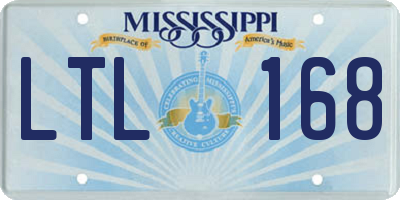 MS license plate LTL168