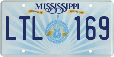 MS license plate LTL169