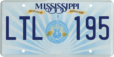 MS license plate LTL195