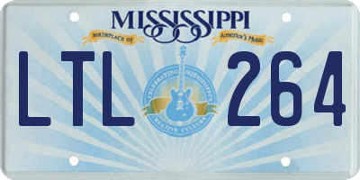 MS license plate LTL264