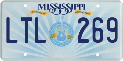 MS license plate LTL269