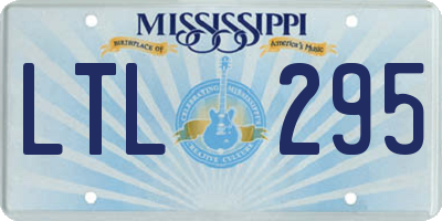 MS license plate LTL295
