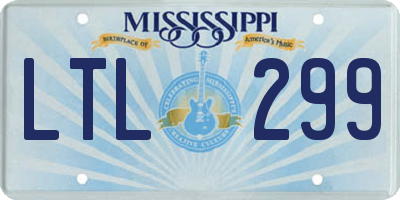 MS license plate LTL299